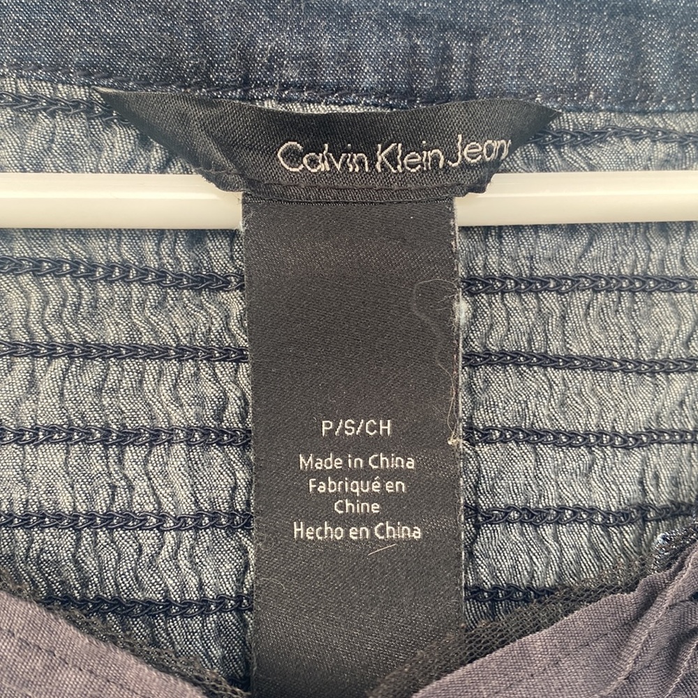 Calvin Klein Denim Sundress size SP - Picture 4 of 11